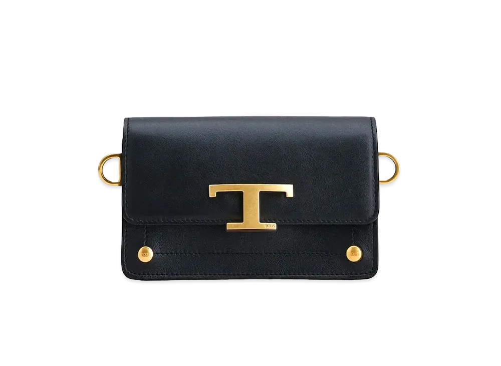TOD'S Timeless Crossbody Bag Micro In Leather "Black"
