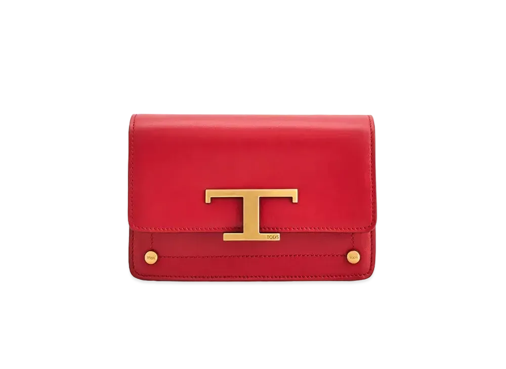 TOD'S T Timeless Belt Bag Micro "Red"