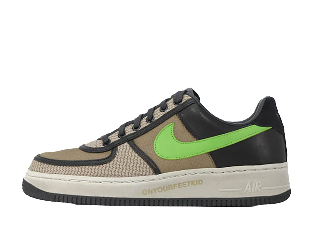 UNDEFEATED × Nike Air Force 1 Low Insideout Priority "Green/Bean-Light Brown-Dark Brown"
