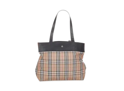 Burberry Pre-Owned House Check Canvas Tote Bag