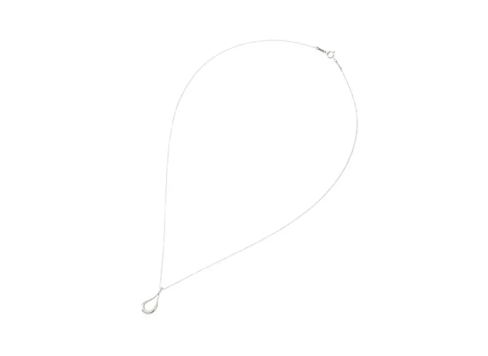 Tiffany & Co Open Tear Drop Necklace "Silver"