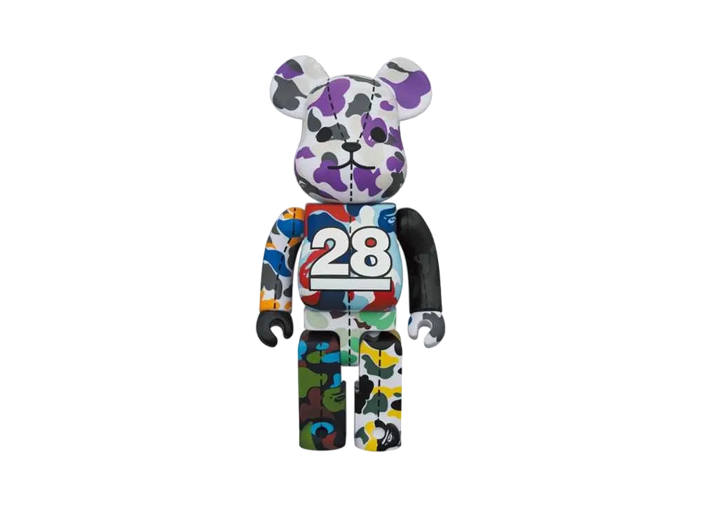 Bearbrick BAPE® CAMO 28TH ANNIVERSARY MULTI 400% #1