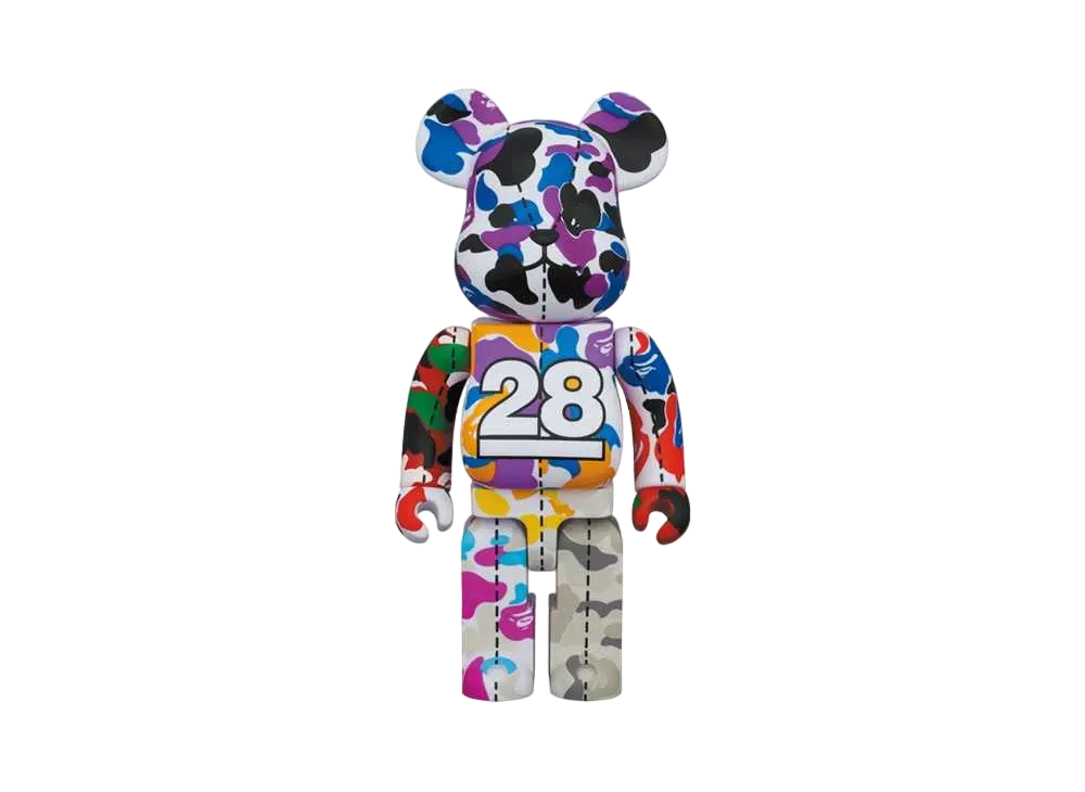 Bearbrick BAPE® CAMO 28TH ANNIVERSARY MULTI 400% #2