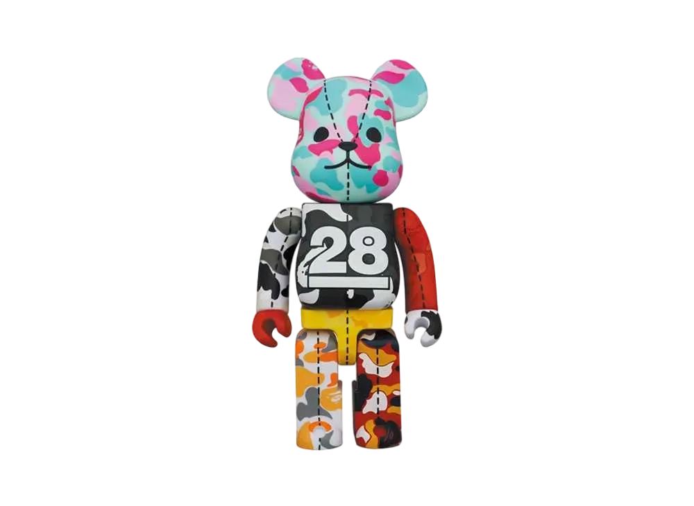 Bearbrick BAPE® CAMO 28TH ANNIVERSARY MULTI 400% #3