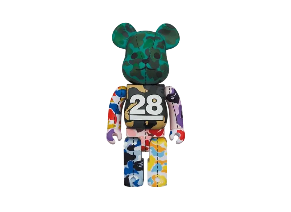 Bearbrick BAPE® CAMO 28TH ANNIVERSARY MULTI 400% #4