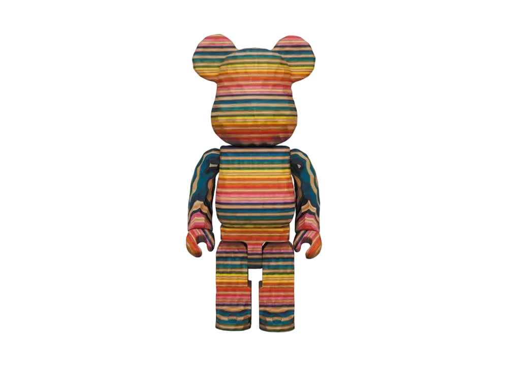 Bearbrick Karimoku fragmentdesign x HAROSHI carvedwood 400%
