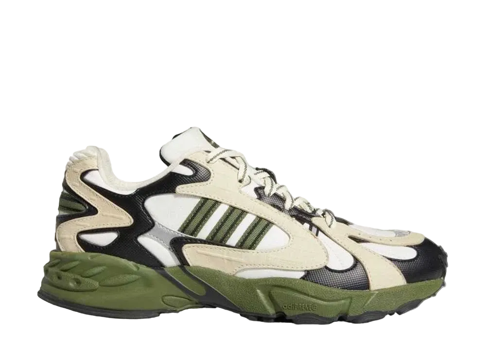 アイビーパーク × アディダス オリジナルス サべージ V4 "クリーム ホワイト/ワイルド パイン/ナイト インディゴ"
