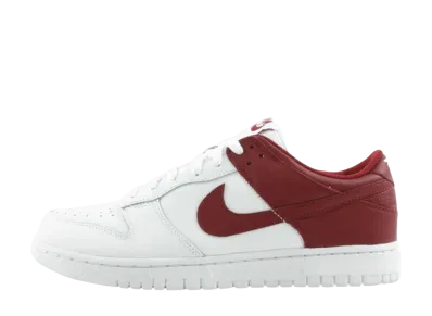 ナイキ ダンク ロー レザー "ホワイト/チーム レッド"