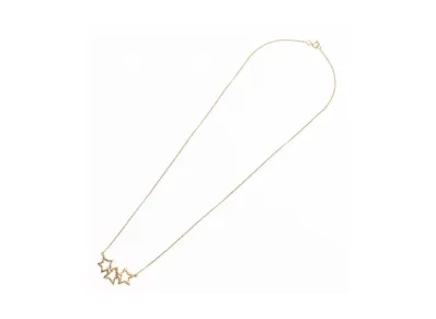 Tiffany & Co Triple Star Motif Necklace "Yellow Gold"