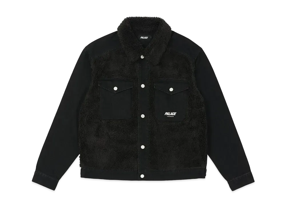 PALACE GRIZZLY DENIM JACKET "Black"