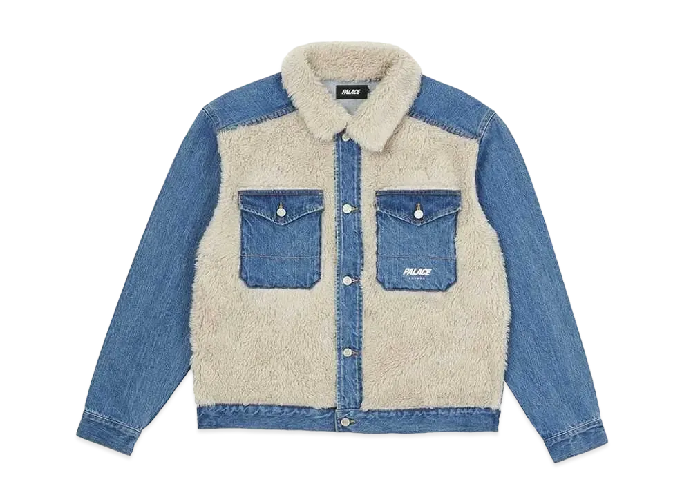 PALACE GRIZZLY DENIM JACKET "Stone Wash"