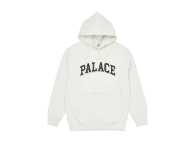 PALACE PUFF DROP SHADOW HOOD "Light Grey Marl"