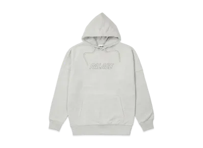 PALACE JUMBO TRI-FERG DROP SHOULDER HOOD "Grey Marl"