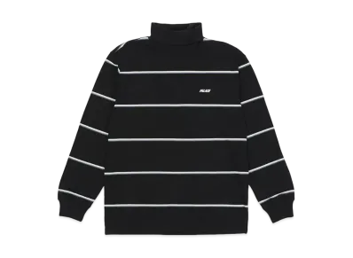 PALACE STRIPED TURTLENECK "Black"
