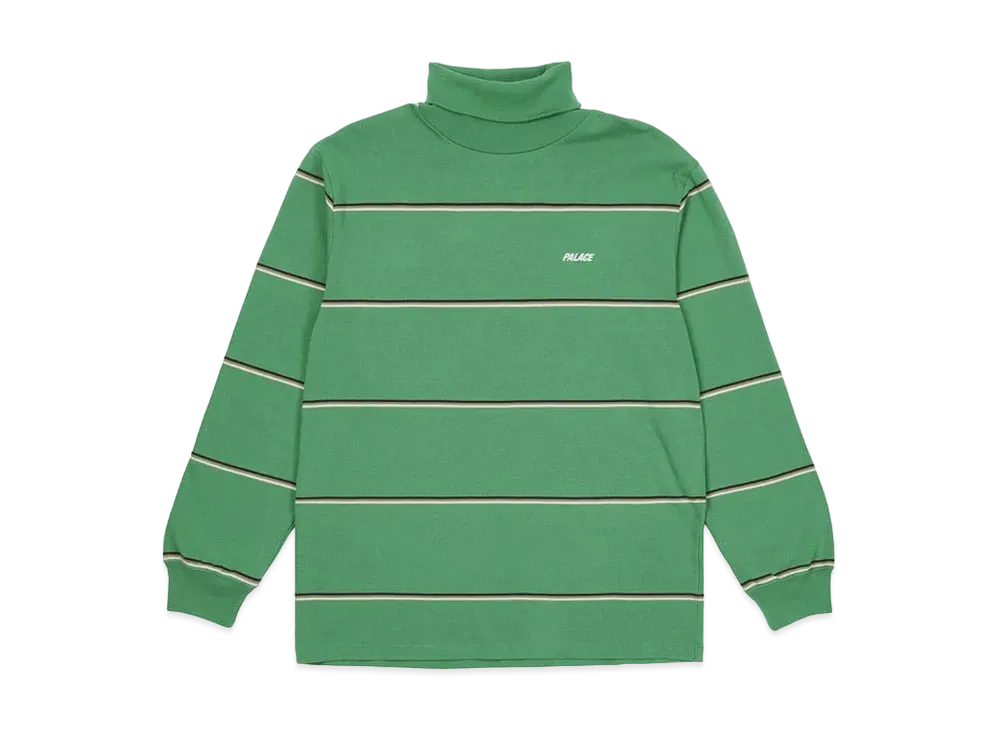 PALACE STRIPED TURTLENECK "Green"