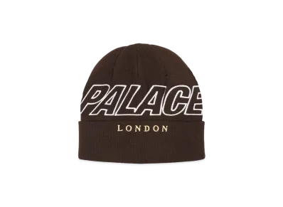 PALACE P-LONDON BEANIE "Brown"