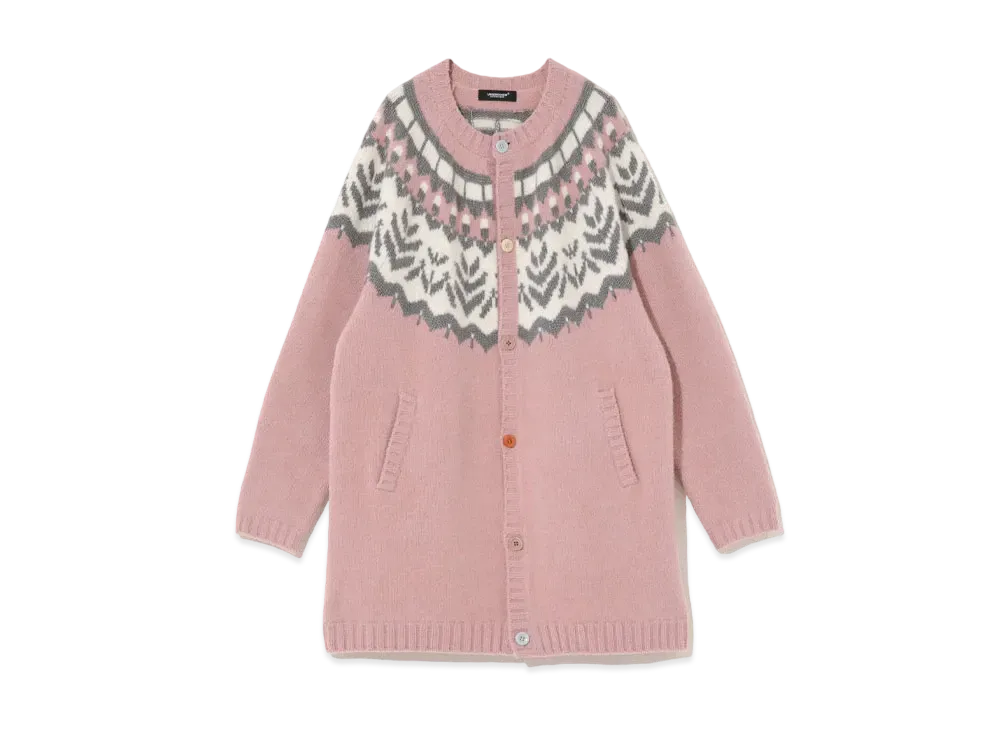 EVANGELION × UNDERCOVER CARDIGAN "Pink Base"