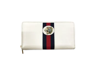 GUCCI Raj Zip Around Wallet "White"