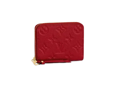 Louis Vuitton Monogram Empreinte Zippy Coin Purse "Scarlet"