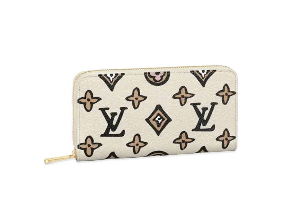 ルイヴィトン ジッピー・ウォレット ワイルドアットハート "クレーム" M80676