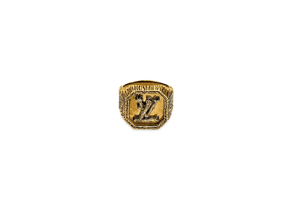Louis Vuitton LV Wood Ring "Gold"