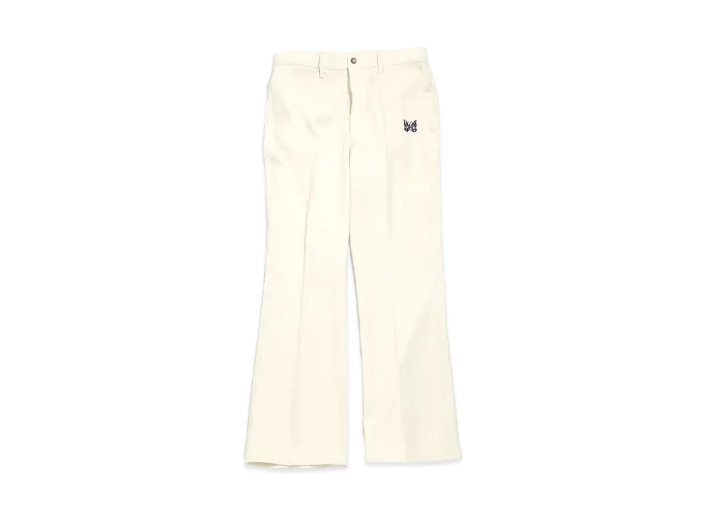 Needles BOOT-CUT JEAN - POLY TWILL "Off White"