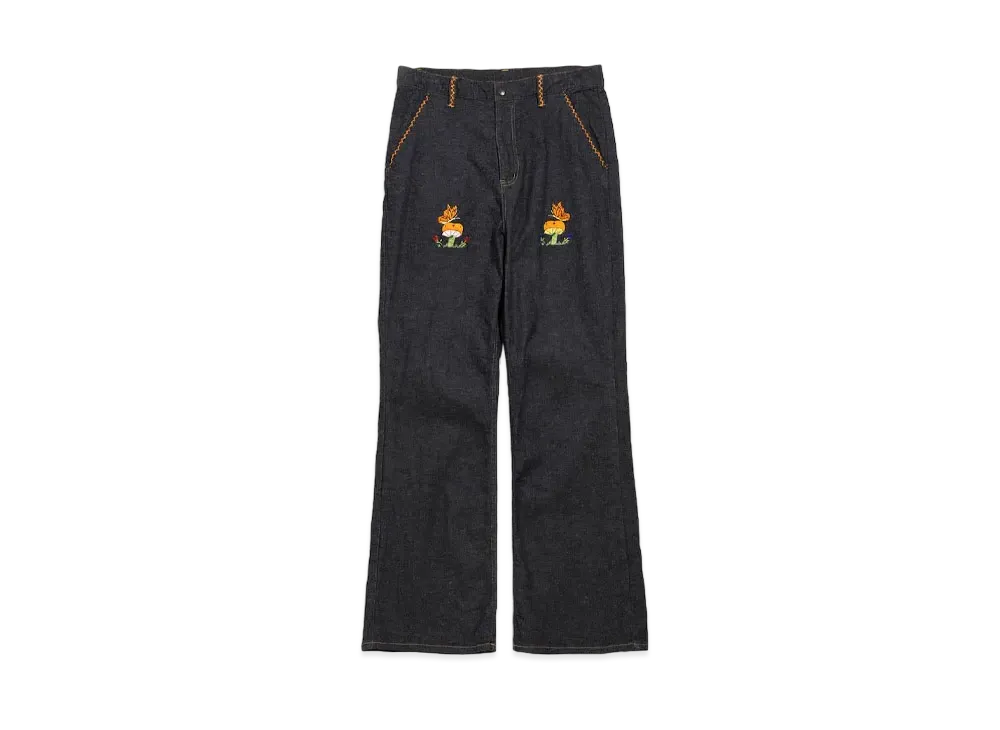 Needles P&M EMB. BOOT-CUT JEAN - 10.5OZ C/L/PU DENIM "Indigo"