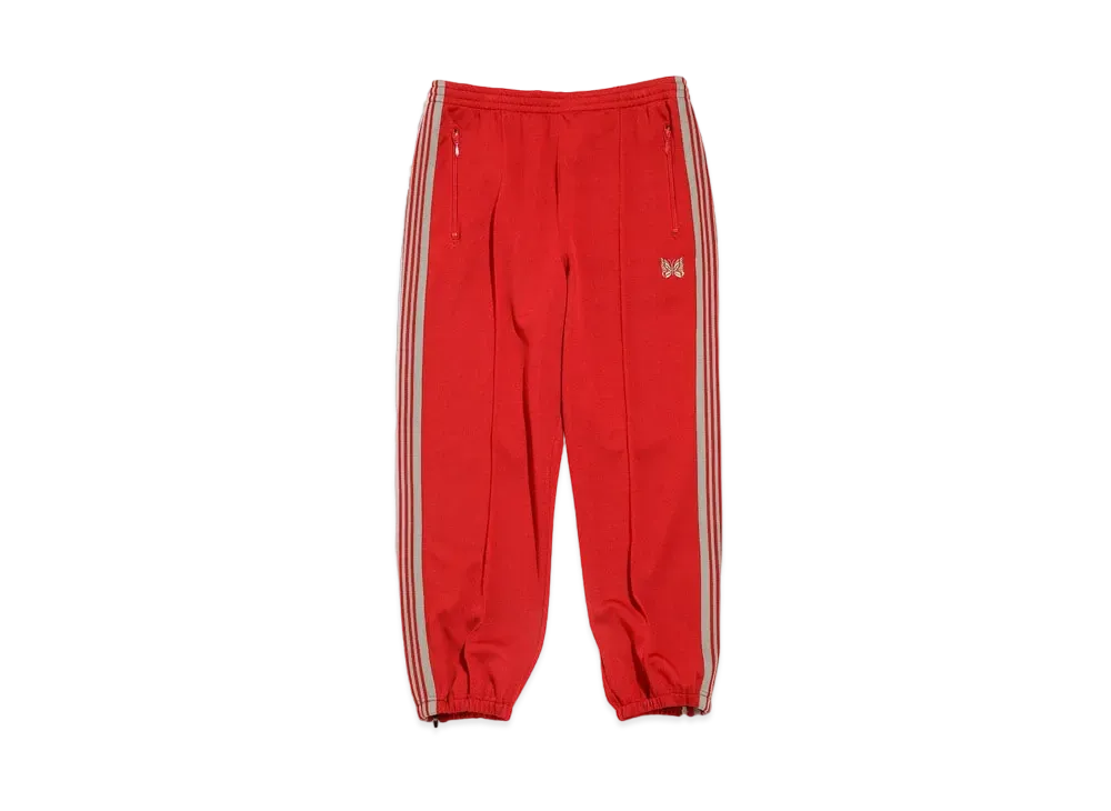 Needles ZIPPED TRACK PANT - POLY SMOOTH "Red"
