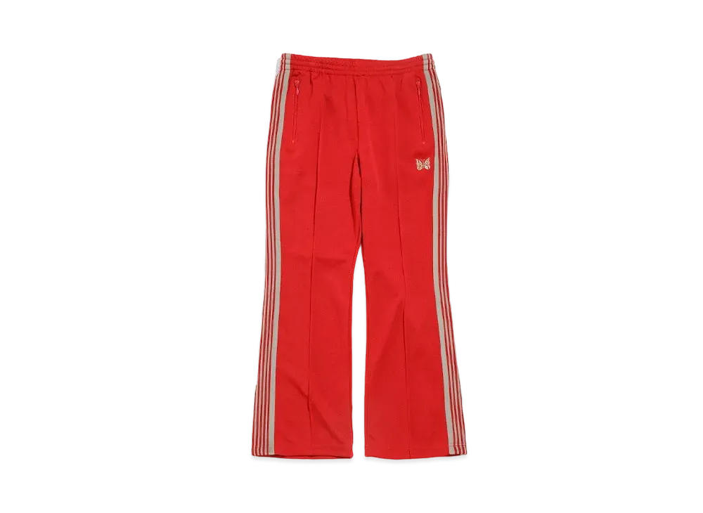 Needles BOOT-CUT TRACK PANT - POLY SMOOTH "Red"