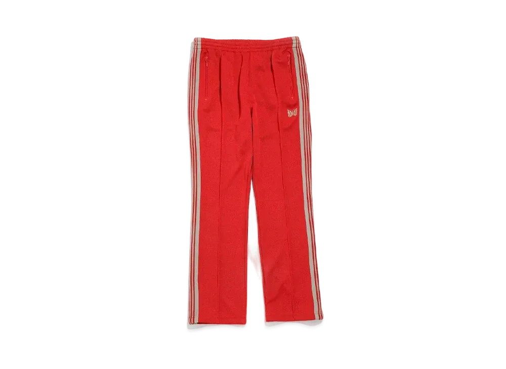 Needles NARROW TRACK PANT - POLY SMOOTH "Red"