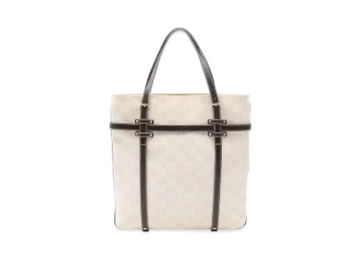 LOEWE Repeat Anagram PVC Tote Bag "White"