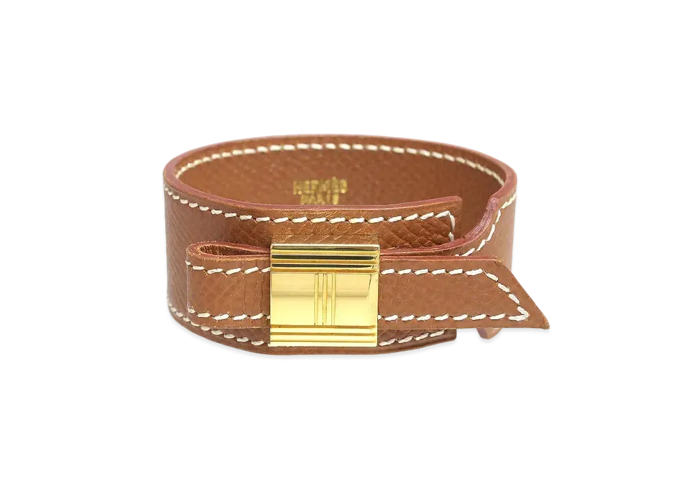 Hermes Artemis Cadena Motif Bangle "Gold"