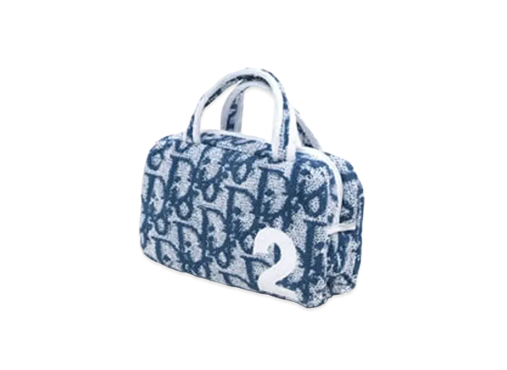 Dior Trotter Pile Mini Pouch "Blue"