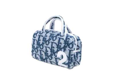 Dior Trotter Pile Mini Pouch "Blue"