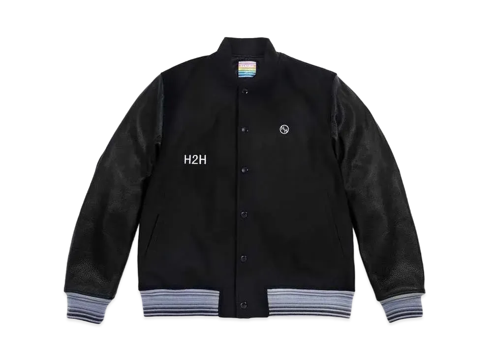 HH Border Stripe Rib Award Jacket "Black"
