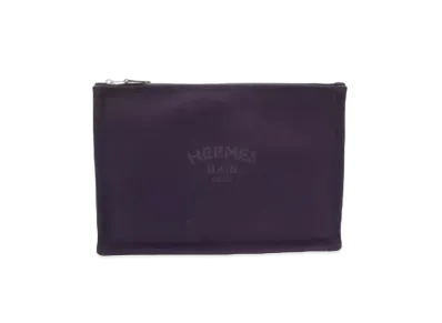 HERMES Yachting GM Pouch "Purple"
