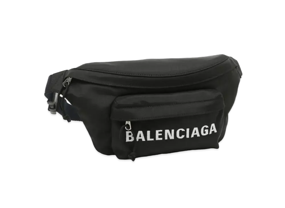バレンシアガ ロゴ ウエストバッグ "ブラック" 533009 HPG1X 1090