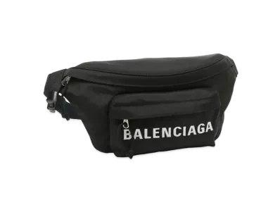 BALENCIAGA Logo Waist Bag "Black"