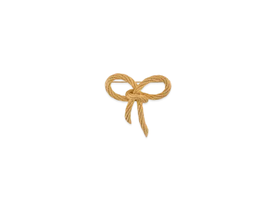 Dior Ribbon Brooch "Gold"