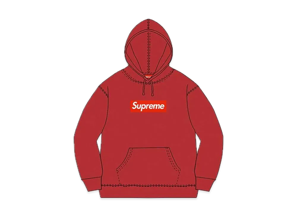 Supreme Box Logo Hooded Sweatshirt "Red" (09FW)