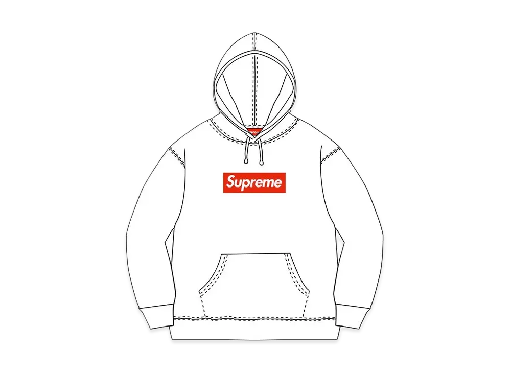Supreme Box Logo Hooded Sweatshirt "White" (10FW)