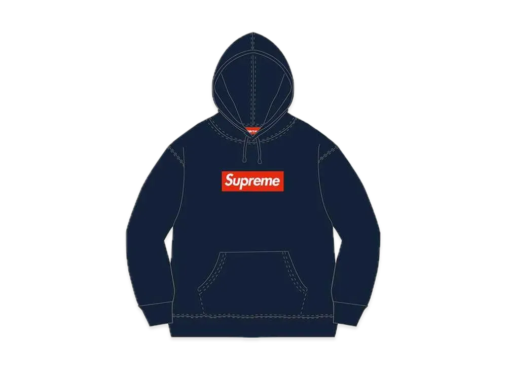 Supreme Box Logo Hooded Sweatshirt "Navy" (10FW)