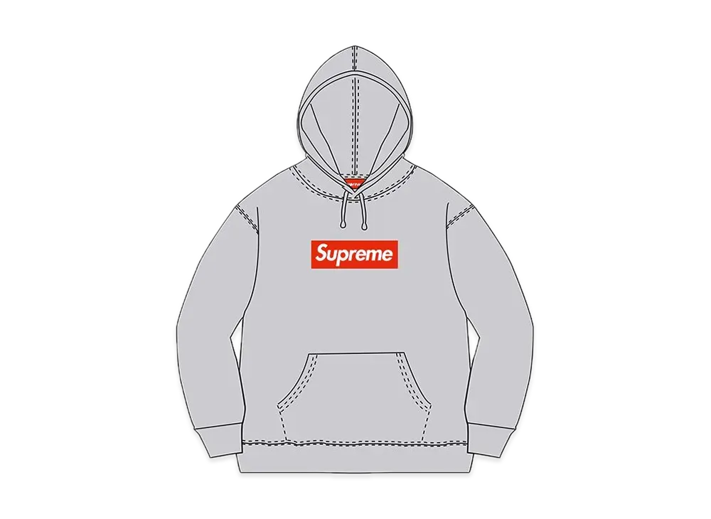 Supreme Box Logo Hooded Sweatshirt "Heather Grey" (10FW)