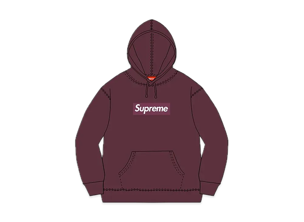 Supreme Box Logo Hooded Sweatshirt "Burgundy" (10FW)