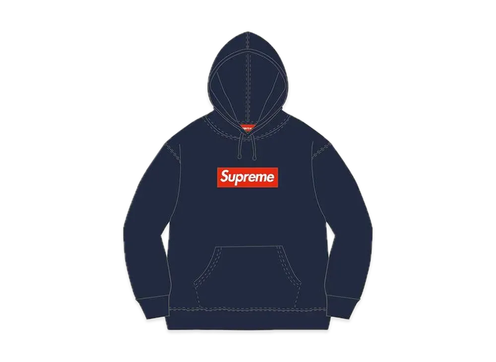 Supreme Box Logo Hooded Sweatshirt "Navy" (11FW)