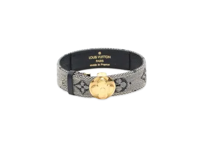 Louis Vuitton Monogram Mini GoodLuck Bangle Canvas Leather "Blue"