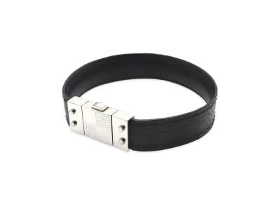 Louis Vuitton Damier Graphite Leather Bangle "Black"