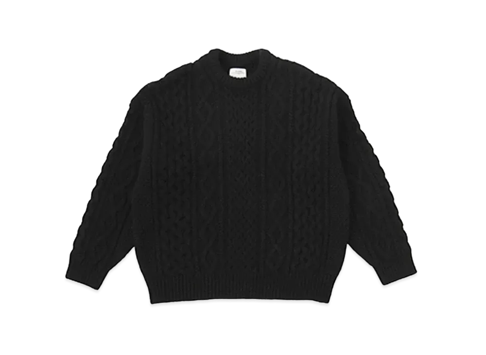 visvim AMPLUS CREW KNIT L/S "Black"