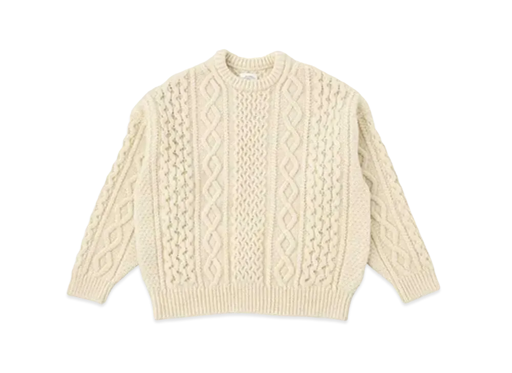 visvim AMPLUS CREW KNIT L/S "Ivory"