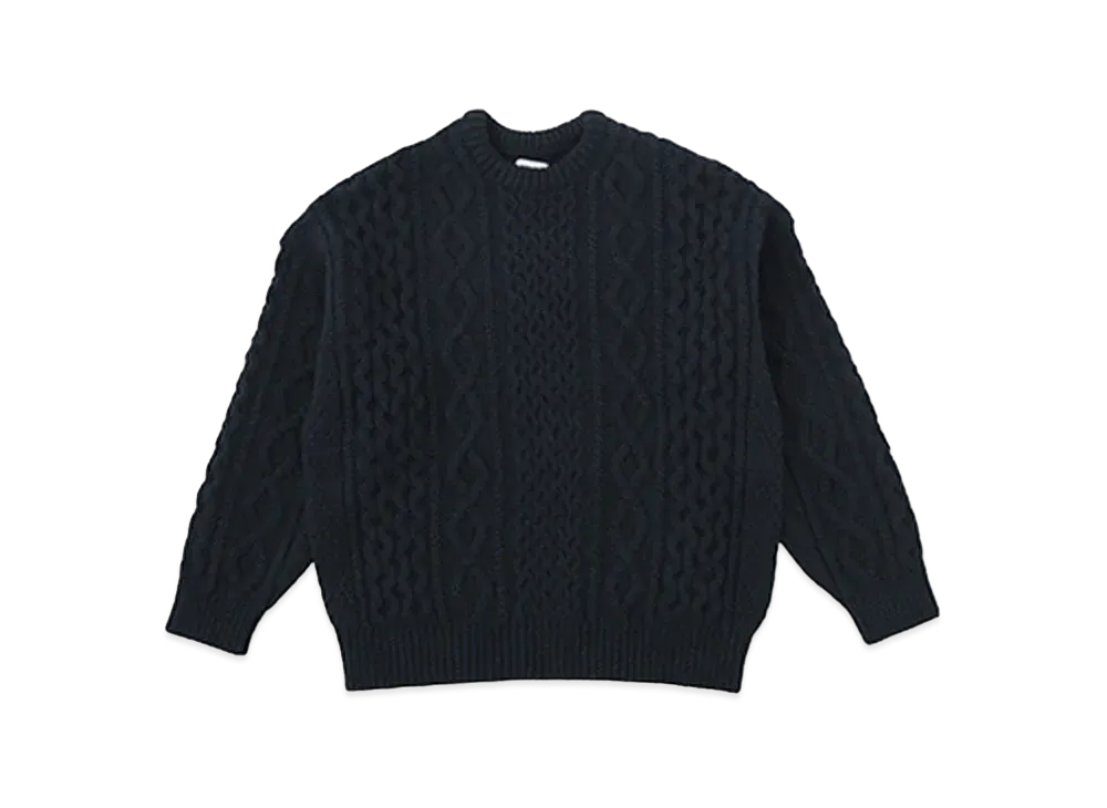 visvim AMPLUS CREW KNIT L/S "Navy"